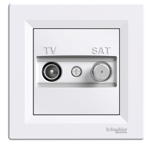 Розетка TV-SAT оконечная (1 dB) белый ASFORA Schneider Electric